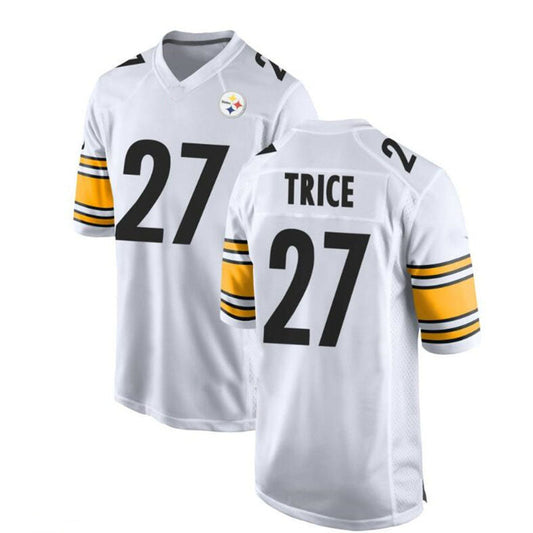 P.Steelers #27 Cory Trice Game Jersey - White Stitched American Football Jerseys - Main View