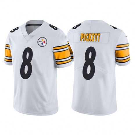 P.Steelers #8 Kenny Pickett 2022 White Vapor Untouchable Limited Jersey Stitched American Football Jerseys - Main View