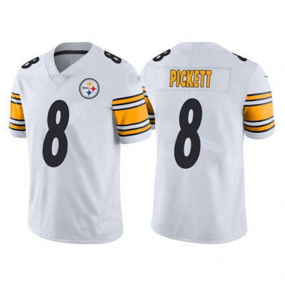 P.Steelers #8 Kenny Pickett 2022 White Vapor Untouchable Limited Jersey Stitched American Football Jerseys - Main View