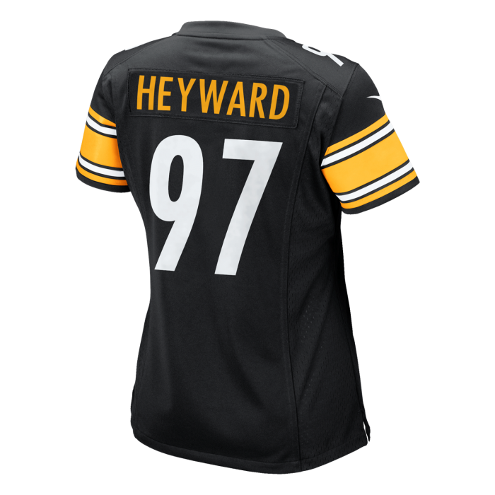 P.Steelers #97 Cam Heyward Black Game Player Jersey Stitched American Football Jerseys - Main View