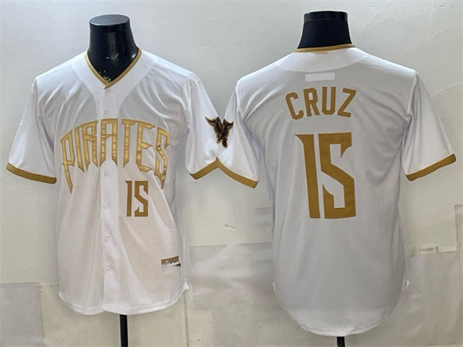 Pittsburgh Pirates #15 Oswin Appollis White 2026 City Connect Stadium Stitched Baseball Jersey - Main View