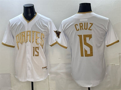 Pittsburgh Pirates #15 Oswin Appollis White 2026 City Connect Stadium Stitched Baseball Jersey - Main View