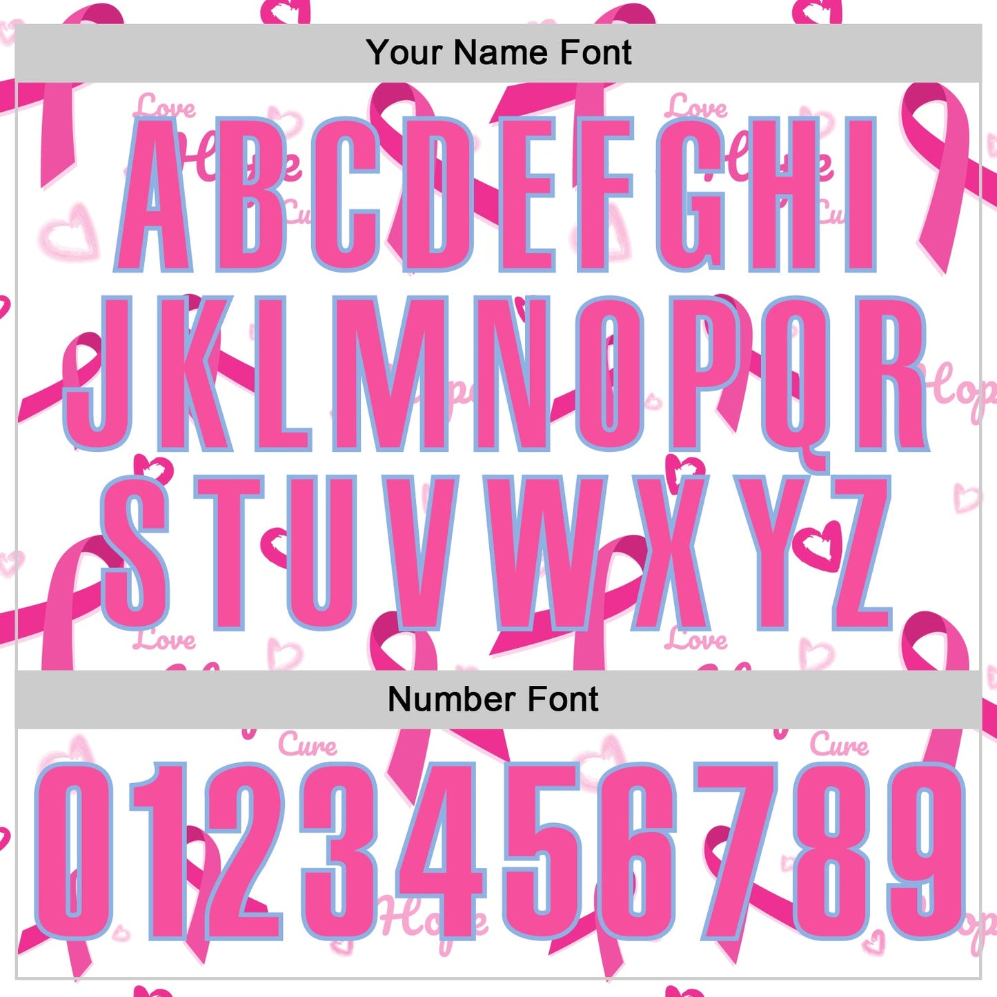 Custom White Pink-Light Blue 3D Pink Ribbon Breast Cancer Awareness Month Women Health Care Support Performance Polo Shirt view 5