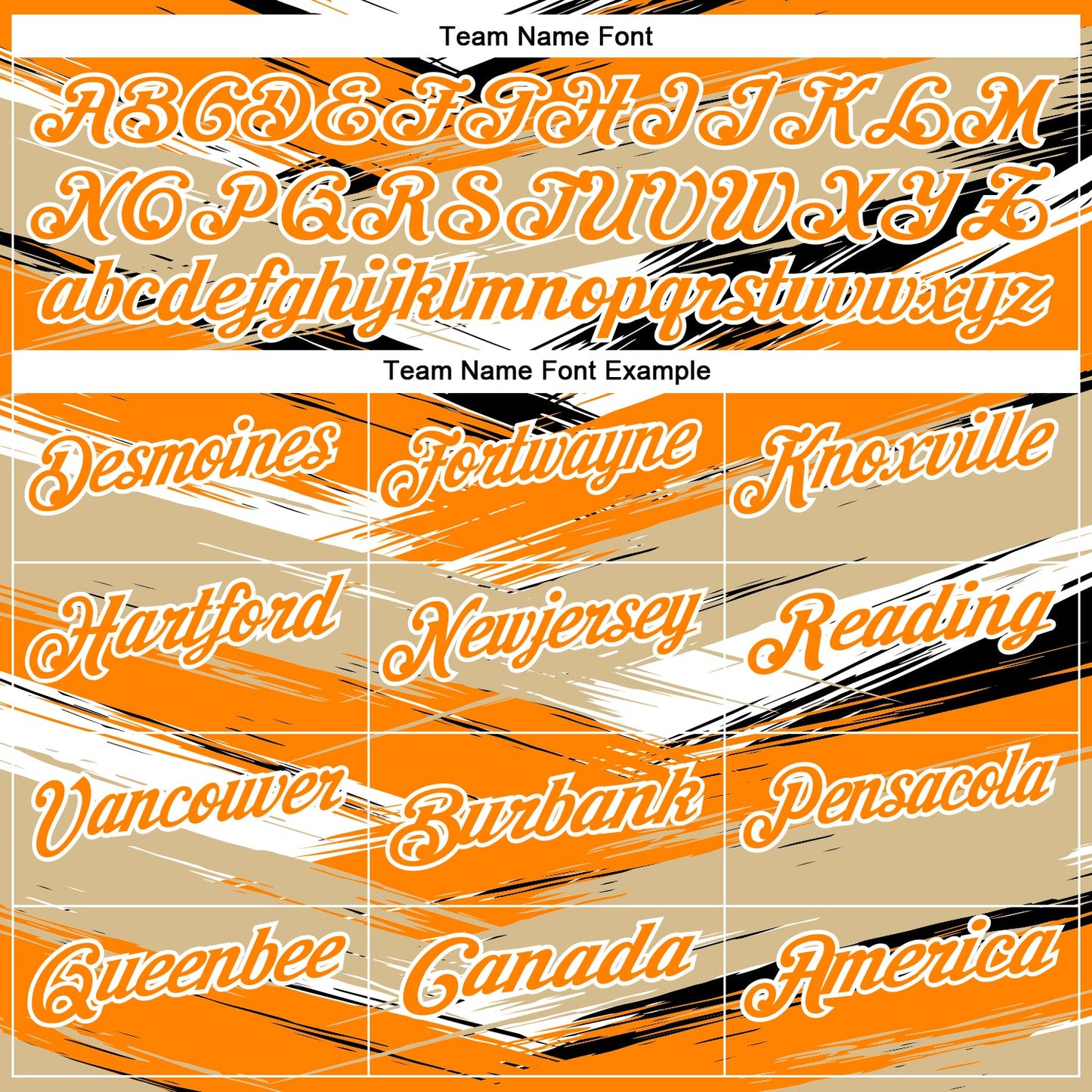 Custom Vegas Gold Bay Orange-Black 3D Bowling Abstract Grunge Art Performance Polo Shirt view 4