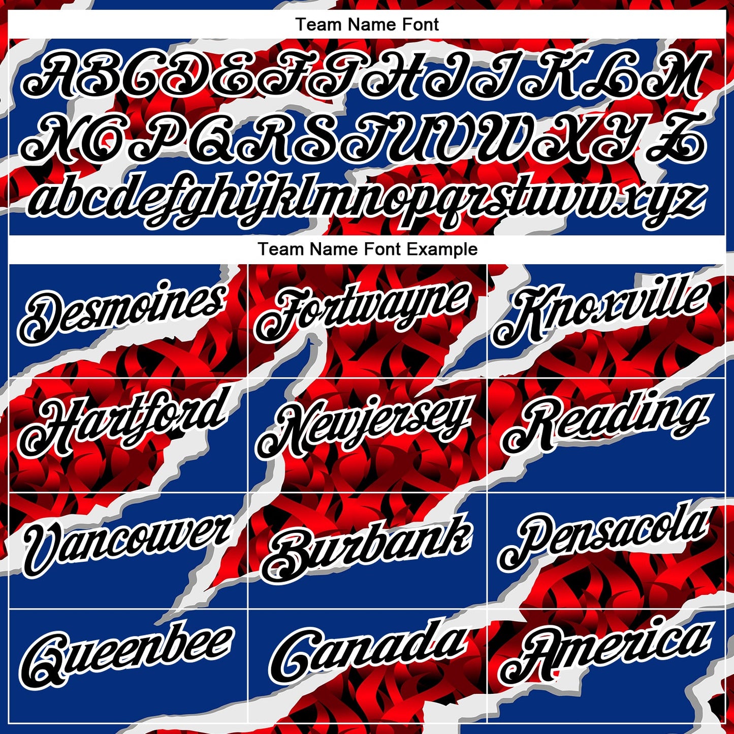 Custom Royal Black-Red 3D Bowling Torn Paper Style Performance Polo Shirt view 4