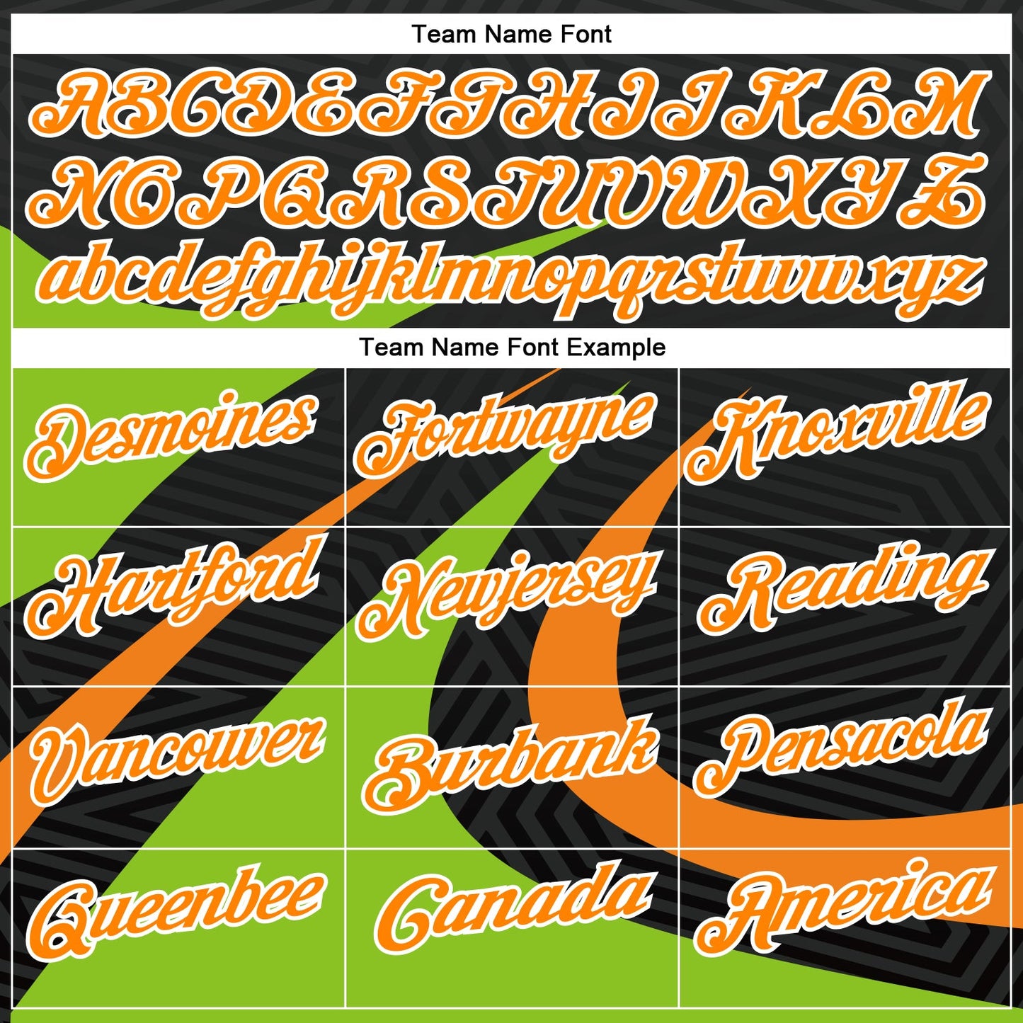 Custom Black Bay Orange-Neon Green 3D Bowling Geometric Shape Performance Polo Shirt view 4