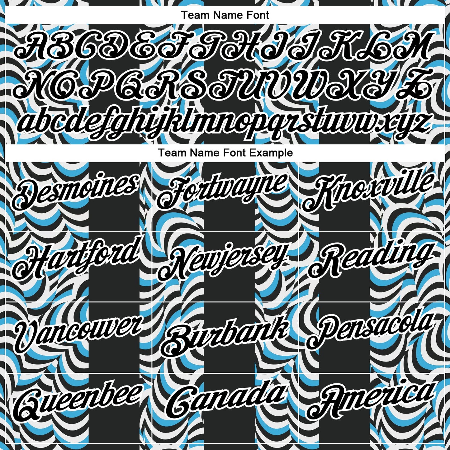 Custom Black Sky Blue-White 3D Bowling Geometric Shape Performance Polo Shirt view 4