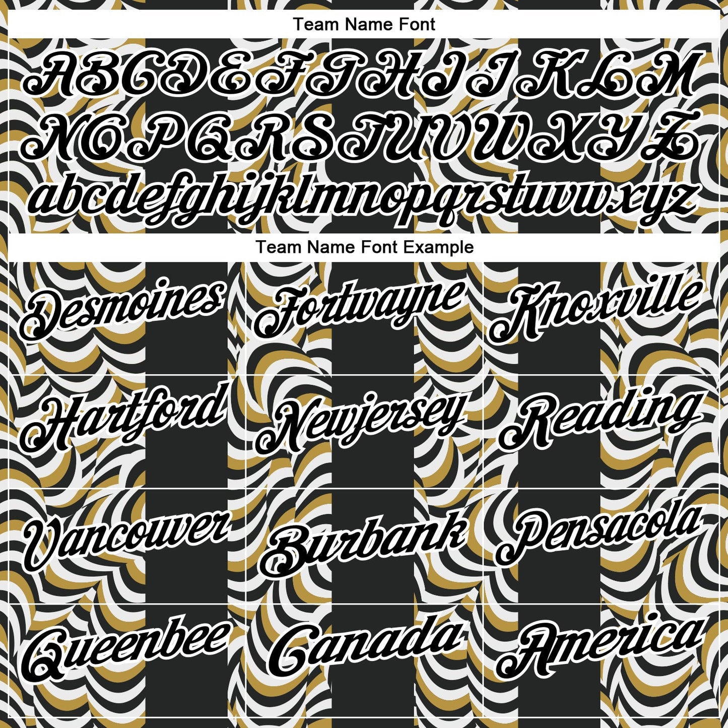 Custom Black Old Gold-White 3D Bowling Geometric Shape Performance Polo Shirt view 4