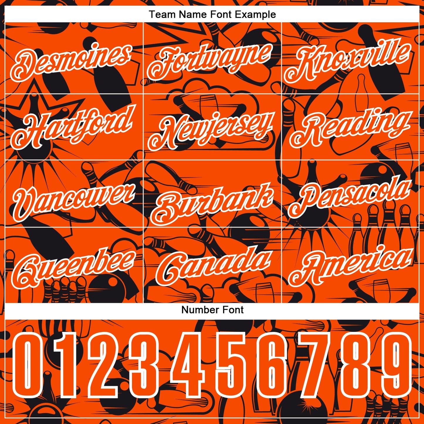 Custom Orange White 3D Bowling Performance Polo Shirt view 5