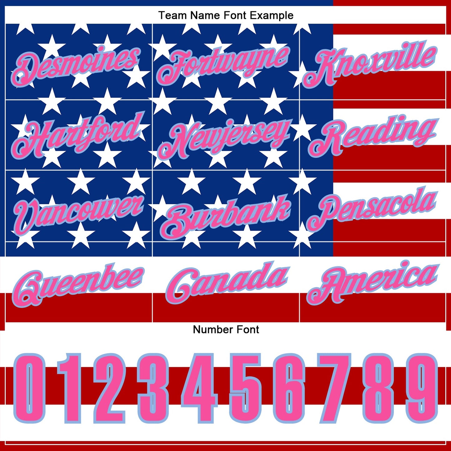 Custom Black Pink Light Blue Red-Royal 3D Cornhole American Flag Performance Polo Shirt view 5