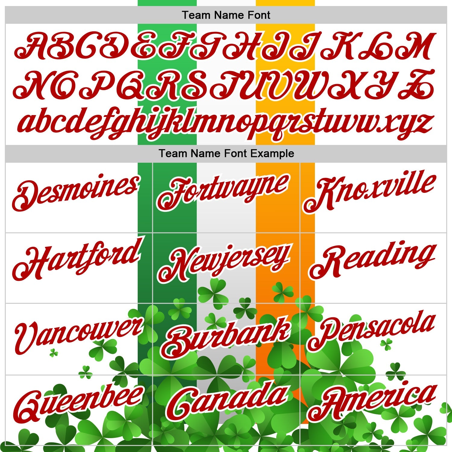 Custom White Red Green-Bay Orange 3D St. Patrick's Day Shamrock Performance Polo Shirt view 4