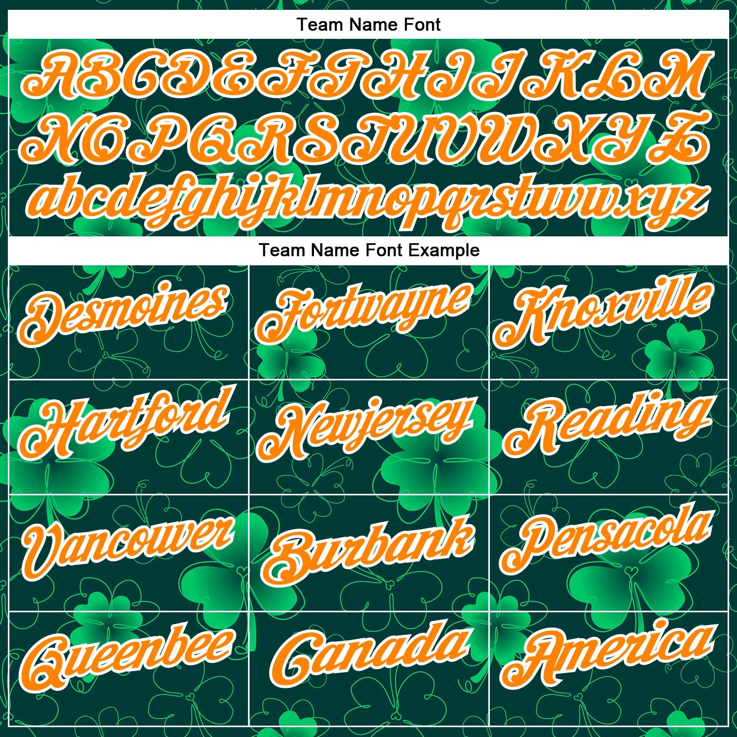 Custom Navy Bay Orange-Green 3D St. Patrick's Day Shamrock Performance Polo Shirt view 4