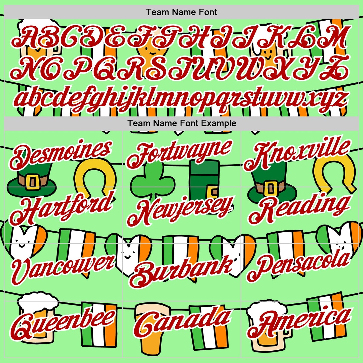 Custom Pea Green Red-White 3D St. Patrick's Day Shamrock Performance Polo Shirt view 4