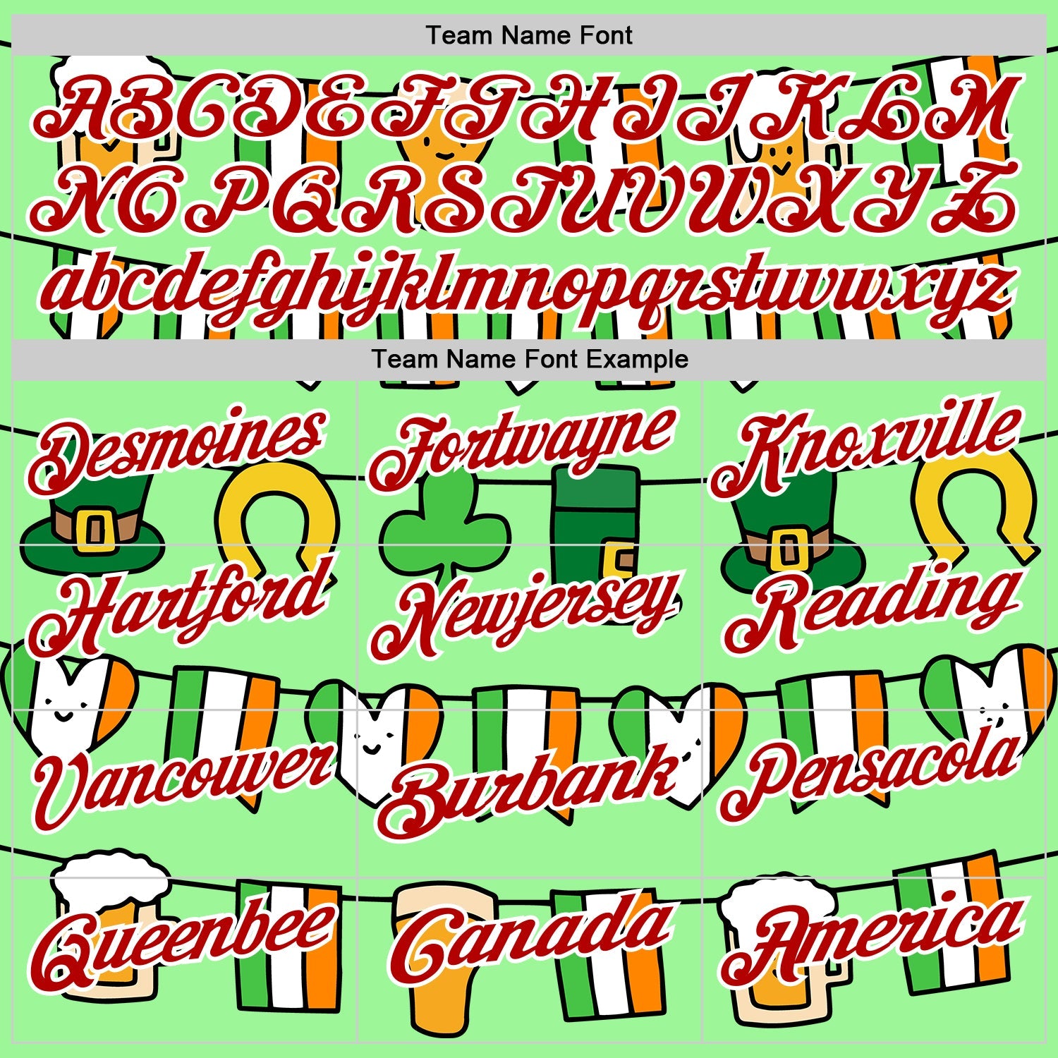 Custom Pea Green Red-White 3D St. Patrick's Day Shamrock Performance Polo Shirt view 4