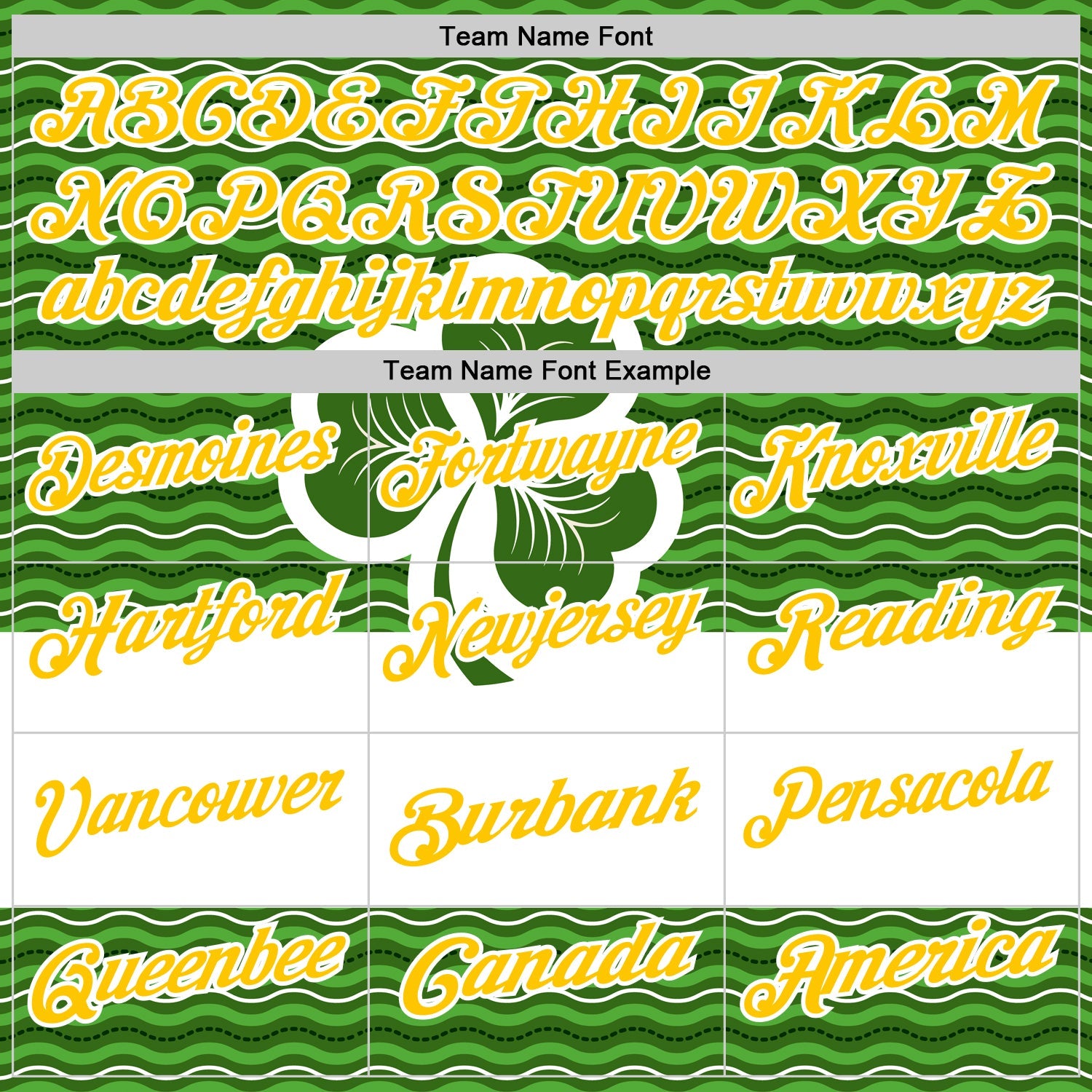 Custom Green Yellow-White 3D St. Patrick's Day Shamrock Performance Polo Shirt view 4