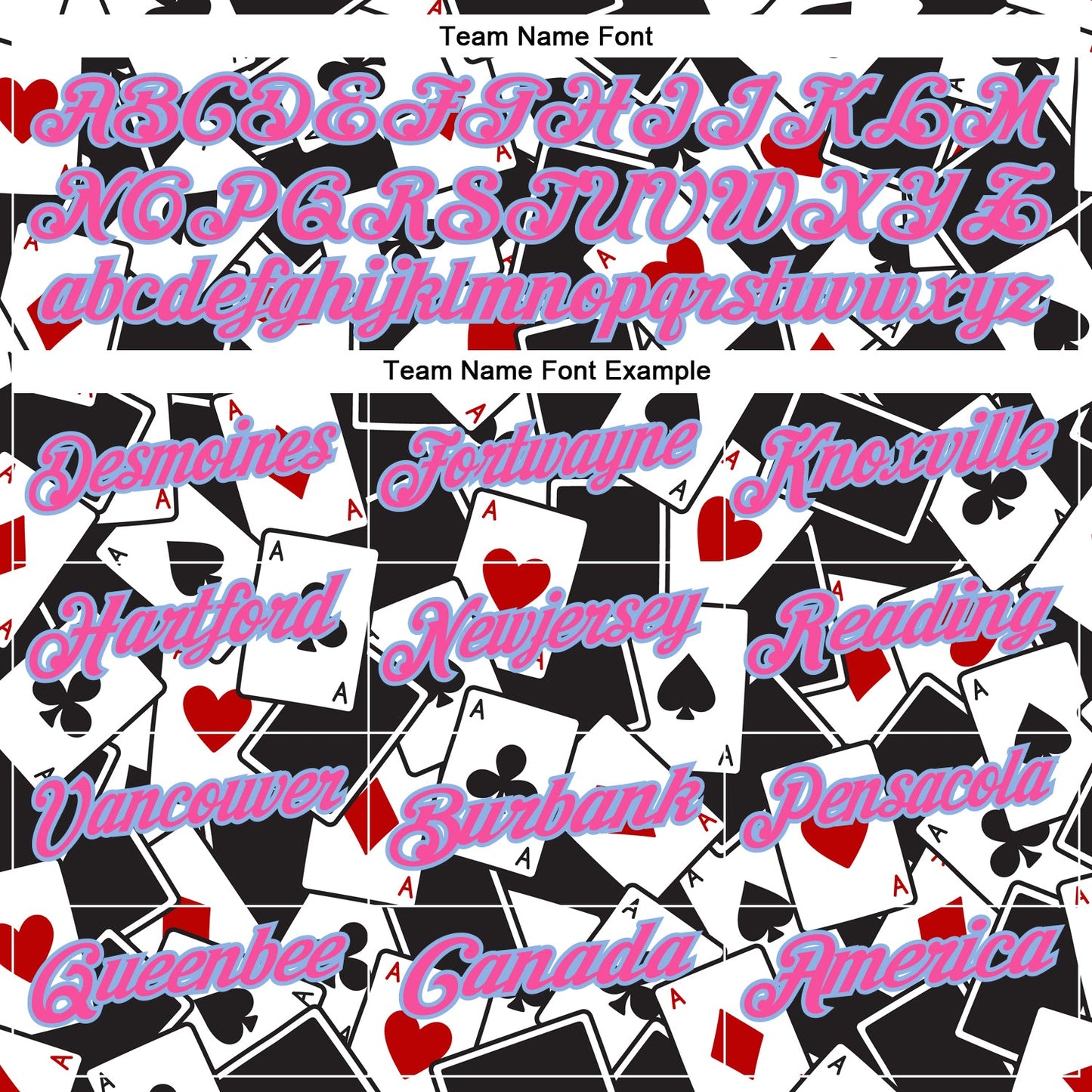 Custom Black Pink-Light Blue 3D Poker Performance Polo Shirt view 4