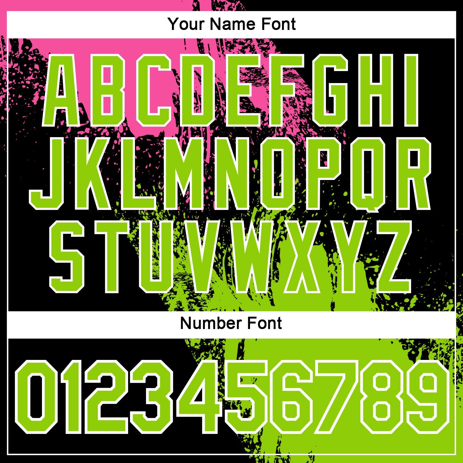 Custom Pink Neon Green-Black 3D Pattern Design Abstract Brush Stroke Performance Polo Shirt view 5