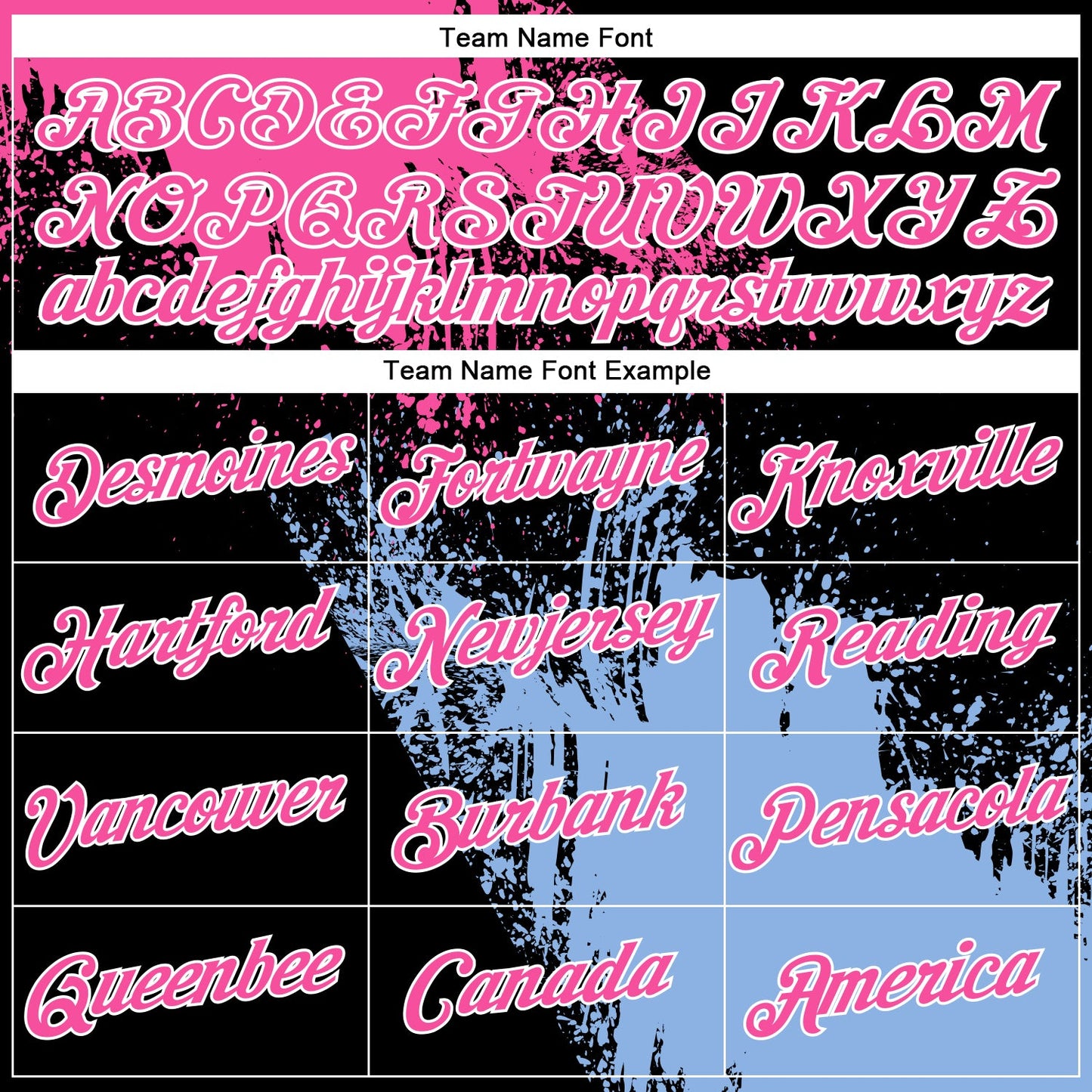 Custom Pink Black-Light Blue 3D Pattern Design Abstract Brush Stroke Performance Polo Shirt view 4