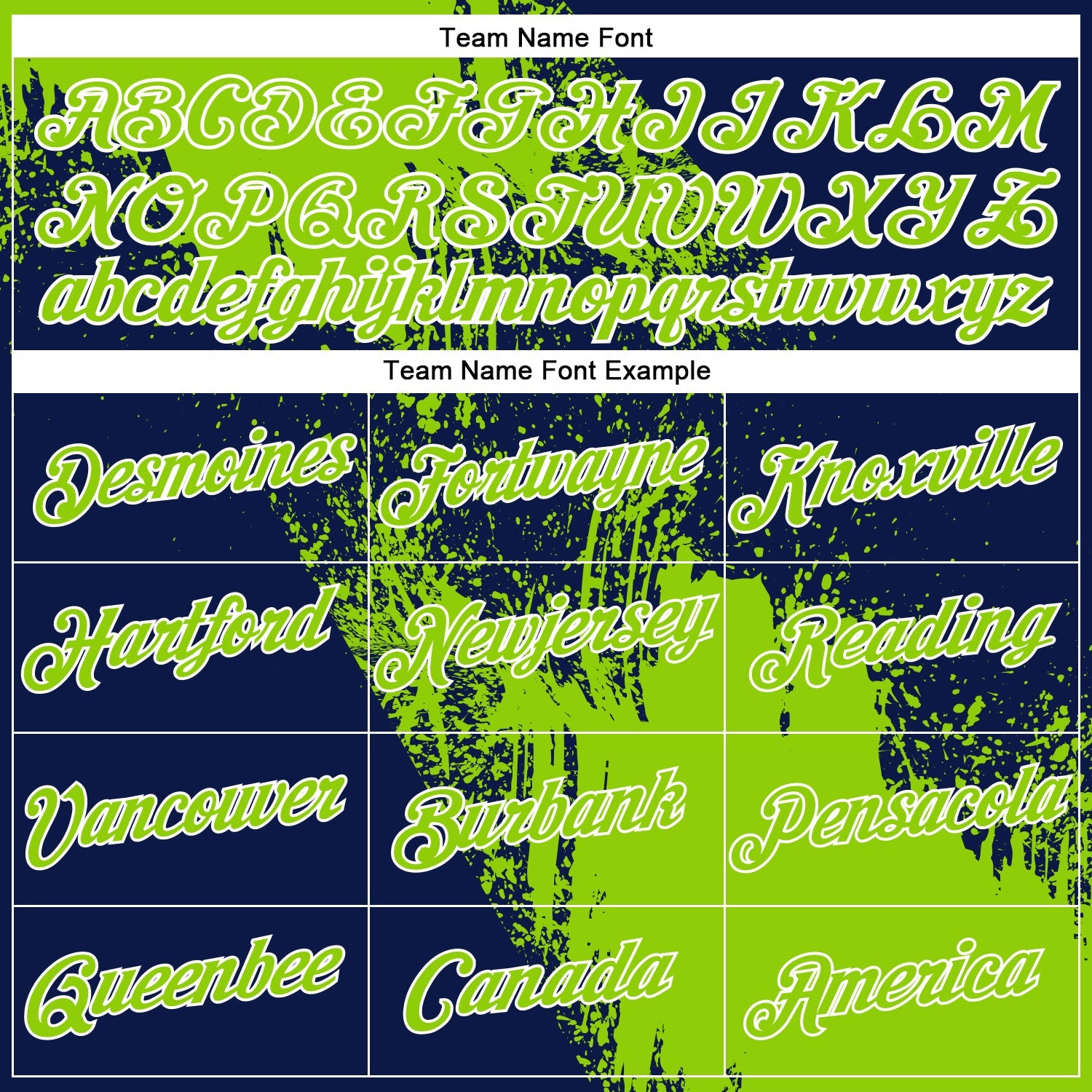 Custom Neon Green Navy-White 3D Pattern Design Abstract Brush Stroke Performance Polo Shirt view 5
