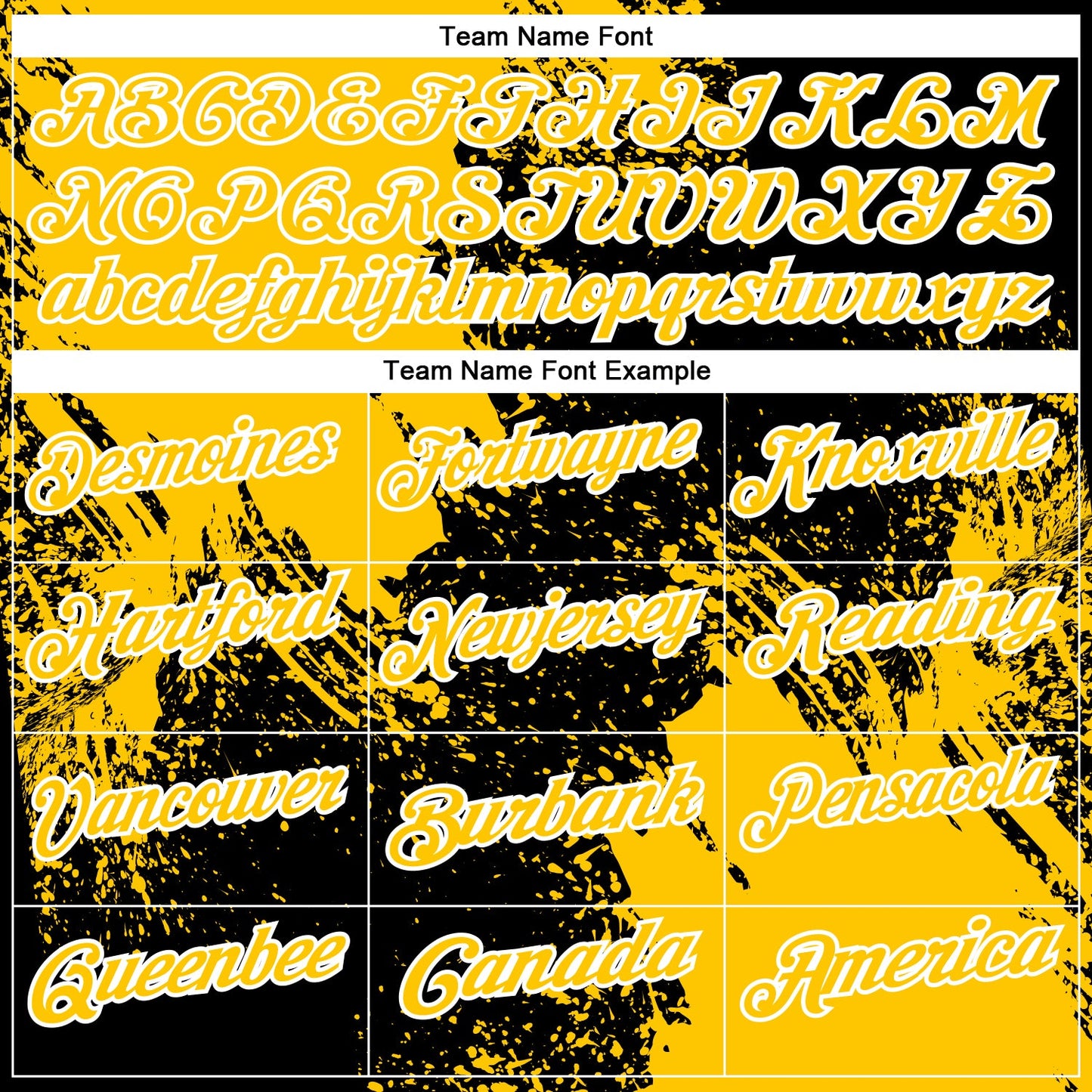 Custom Yellow Black-White 3D Pattern Design Abstract Brush Stroke Performance Polo Shirt view 4