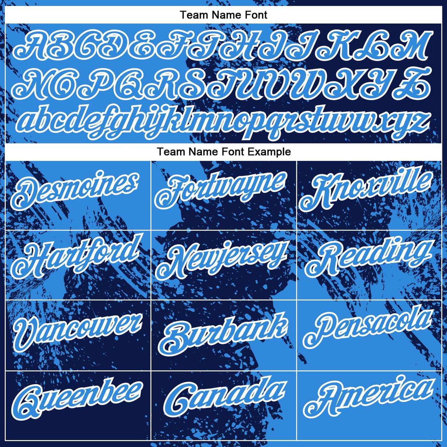 Custom Powder Blue Navy-White 3D Pattern Design Abstract Brush Stroke Performance Polo Shirt view 4