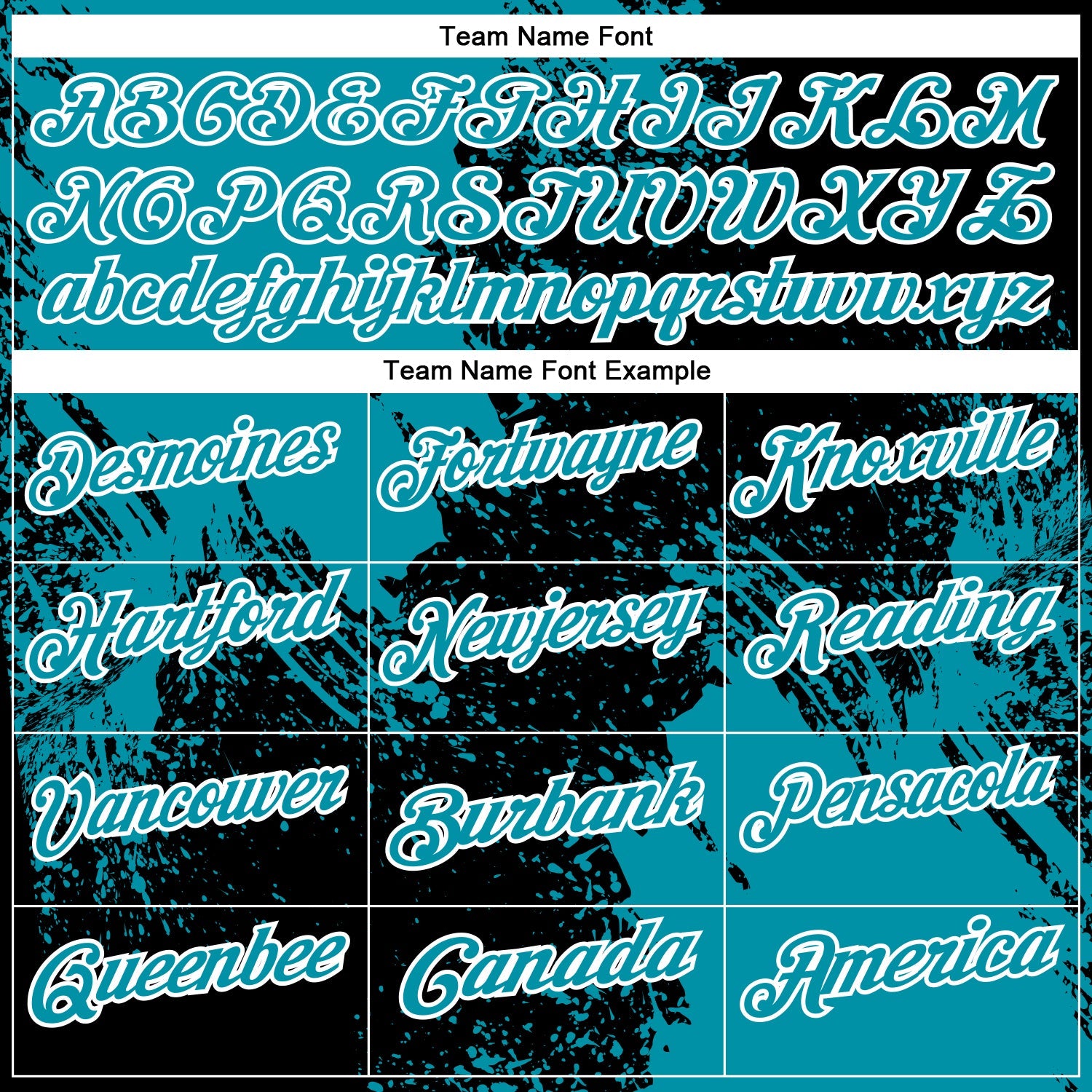 Custom Teal Black-White 3D Pattern Design Abstract Brush Stroke Performance Polo Shirt view 4
