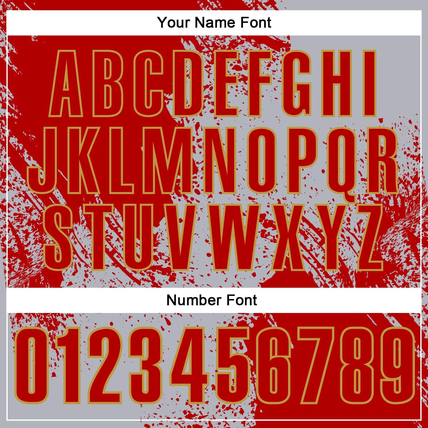 Custom Red Gray-Old Gold 3D Pattern Design Abstract Brush Stroke Performance Polo Shirt view 5
