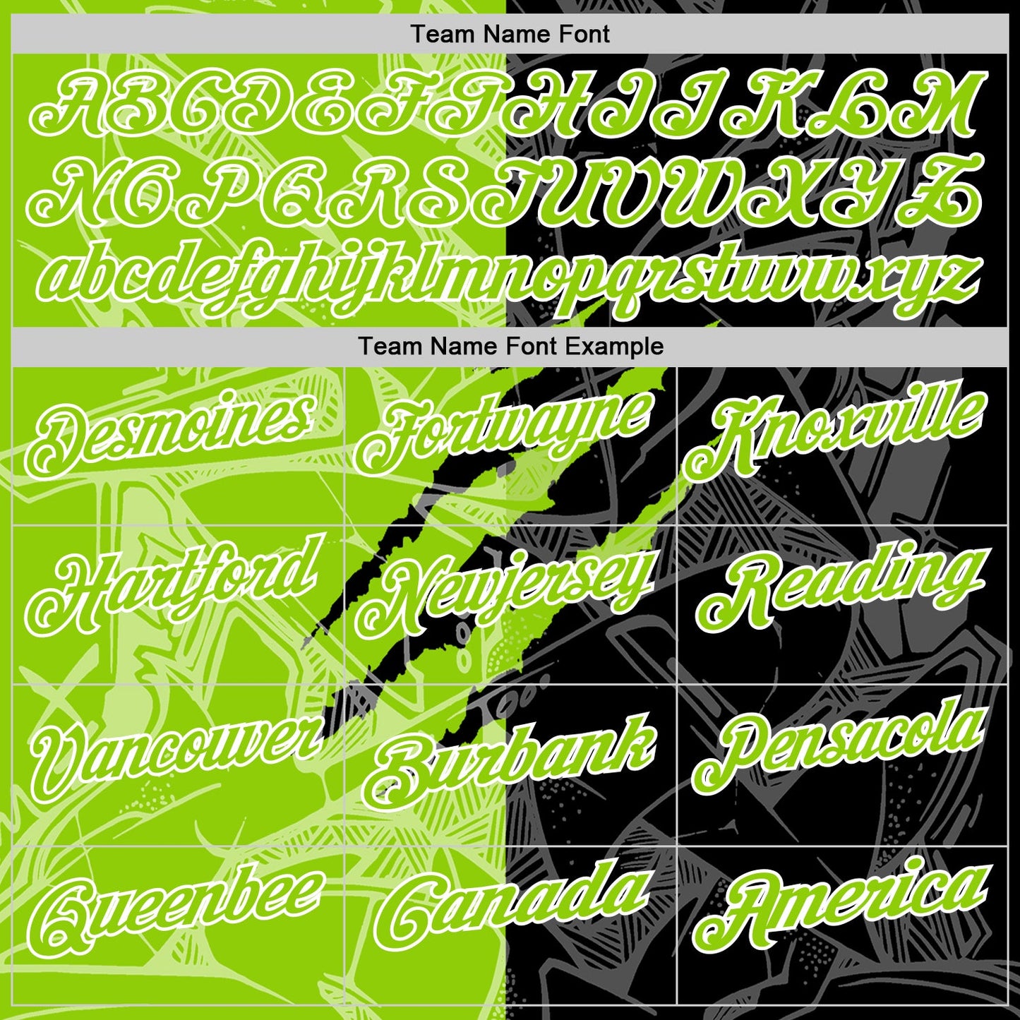 Custom Graffiti Pattern Neon Green Black-White 3D Scratch Performance Polo Shirt view 4