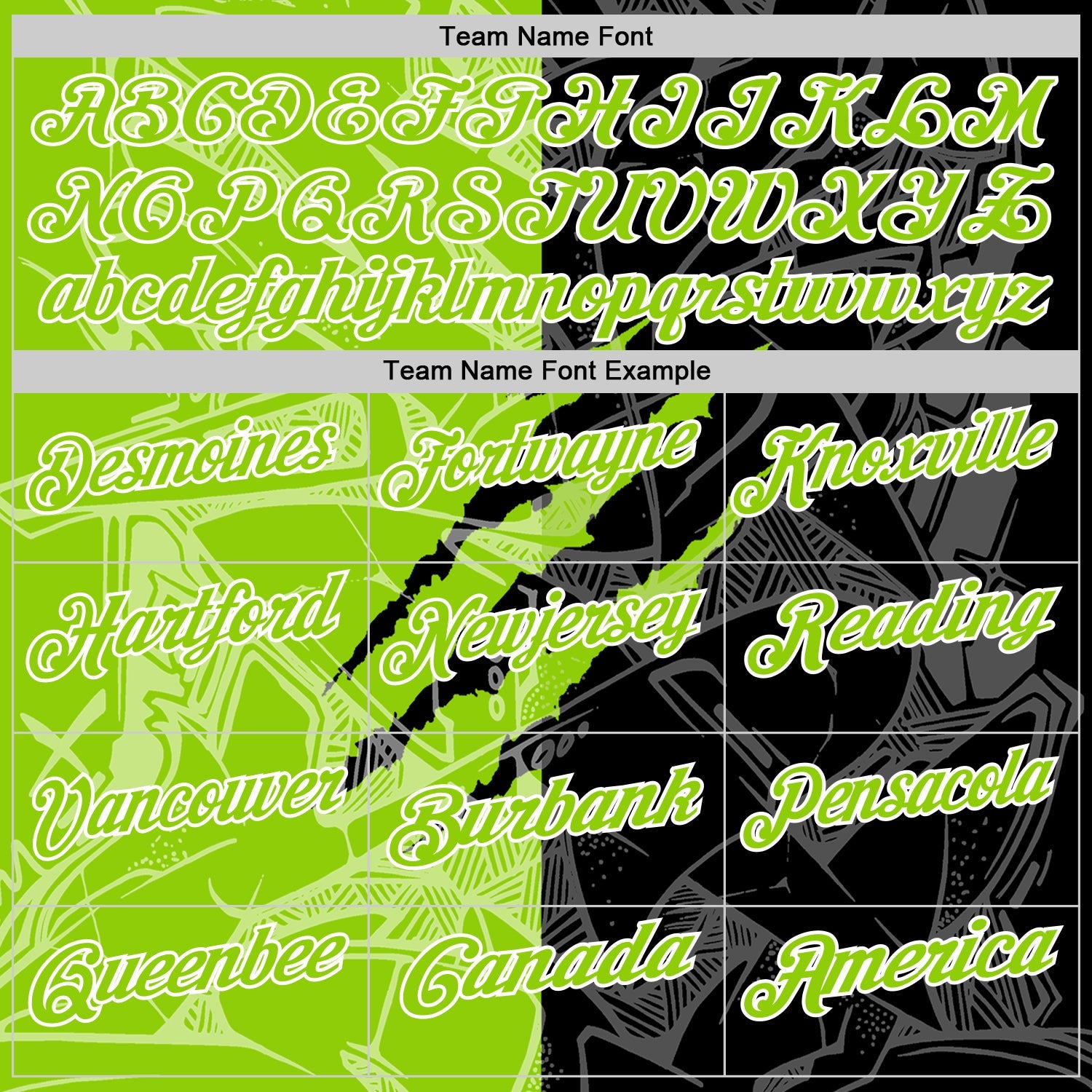 Custom Graffiti Pattern Neon Green Black-White 3D Scratch Performance Polo Shirt view 4