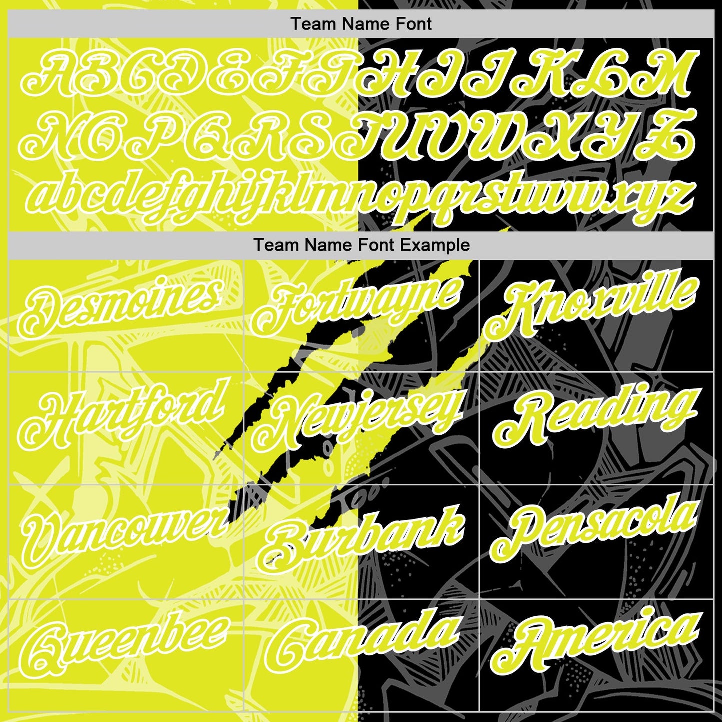 Custom Graffiti Pattern Neon Yellow Black-White 3D Scratch Performance Polo Shirt view 4
