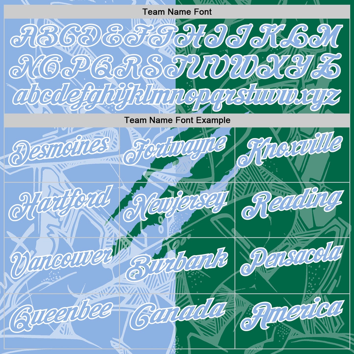 Custom Graffiti Pattern Light Blue Kelly Green-White 3D Scratch Performance Polo Shirt view 4