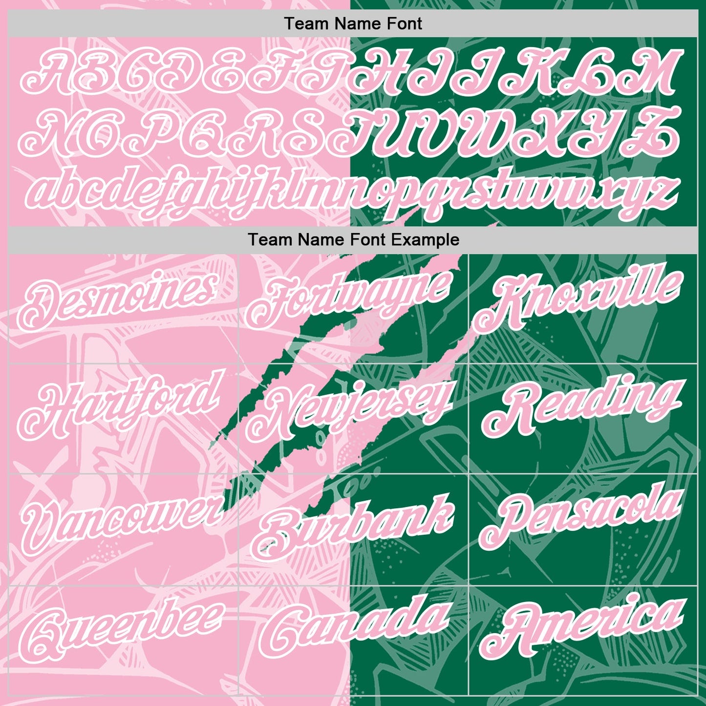 Custom Graffiti Pattern Light Pink Kelly Green-White 3D Scratch Performance Polo Shirt view 4