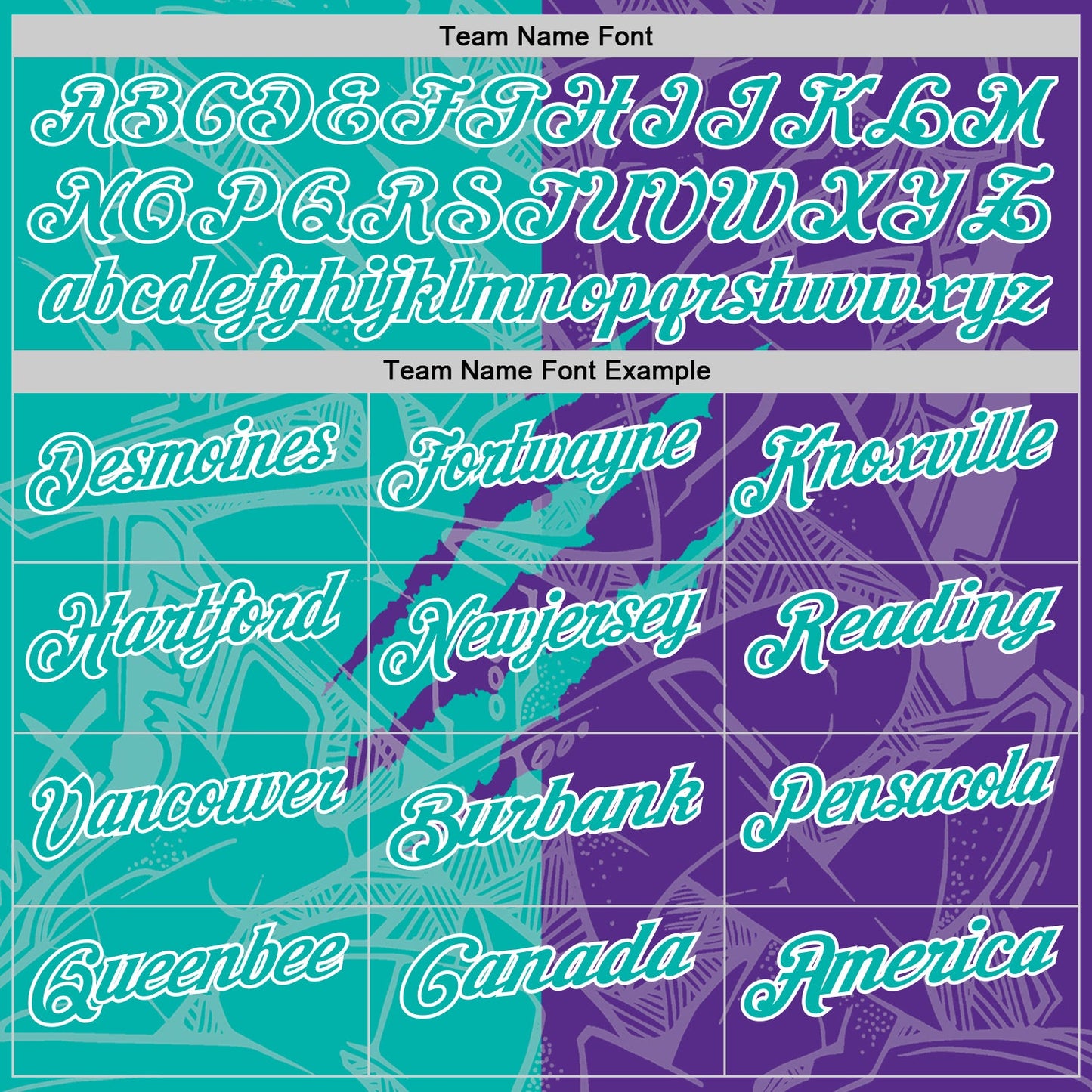 Custom Graffiti Pattern Aqua Purple-White 3D Scratch Performance Polo Shirt view 4