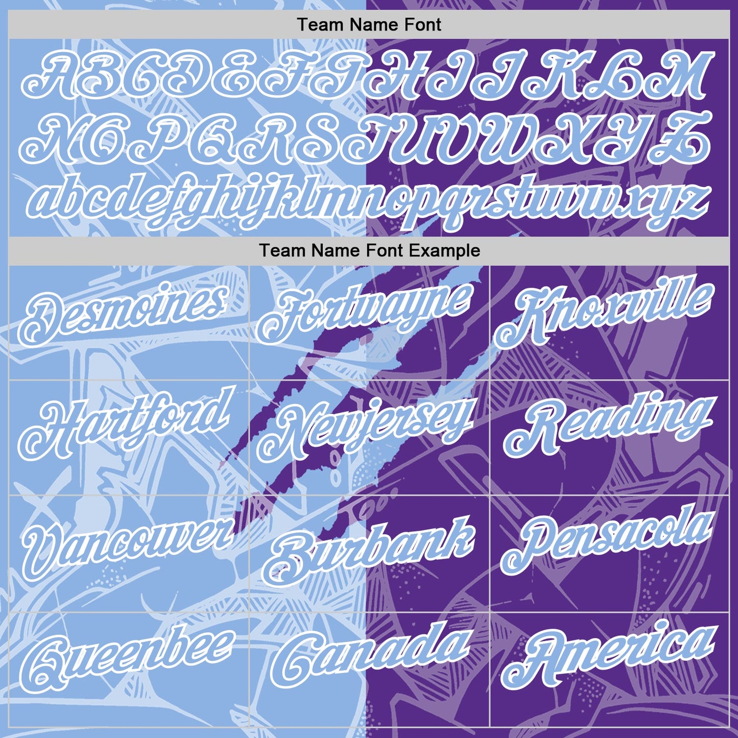 Custom Graffiti Pattern Light Blue Purple-White 3D Scratch Performance Polo Shirt view 4