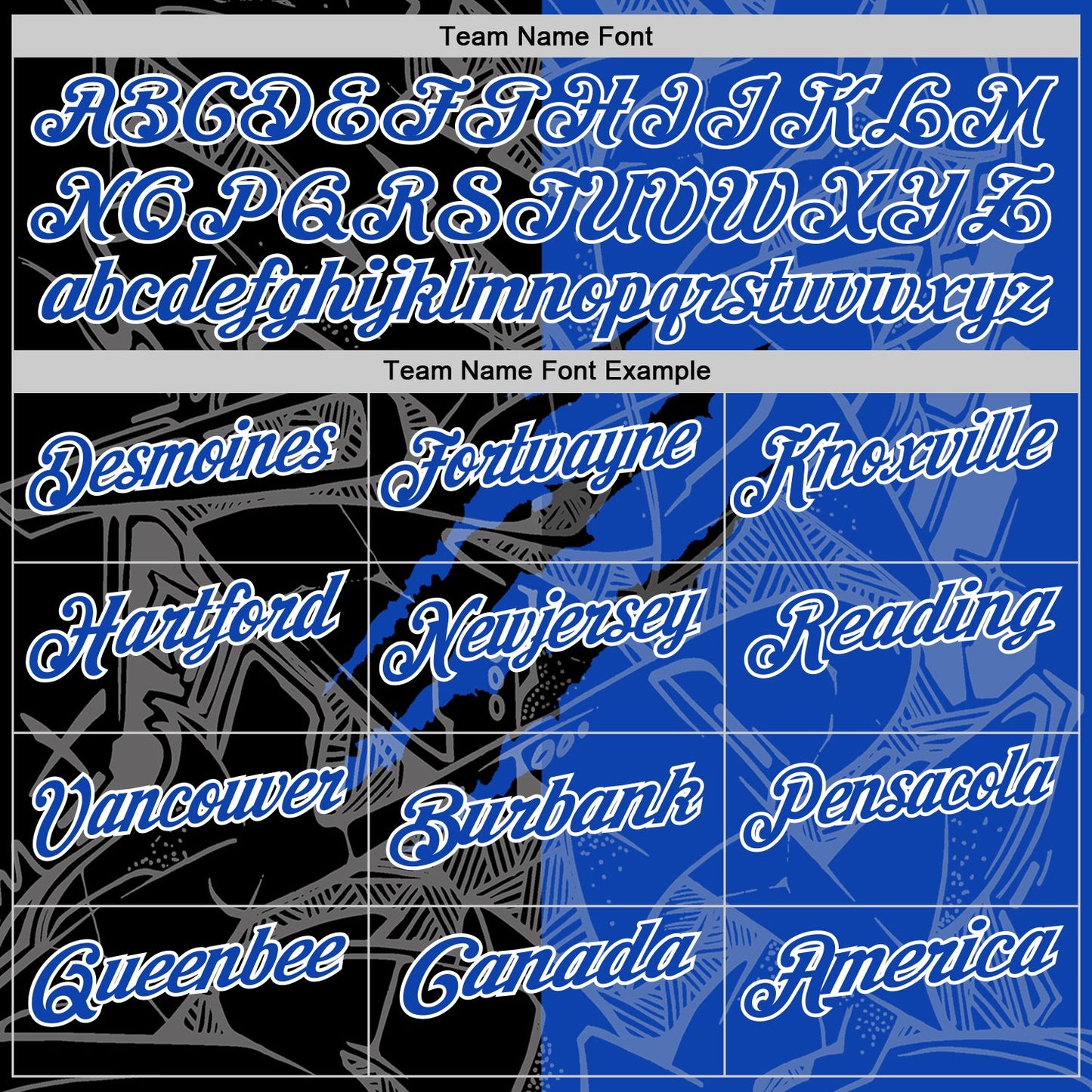 Custom Graffiti Pattern Thunder Blue Black-White 3D Scratch Performance Polo Shirt view 4