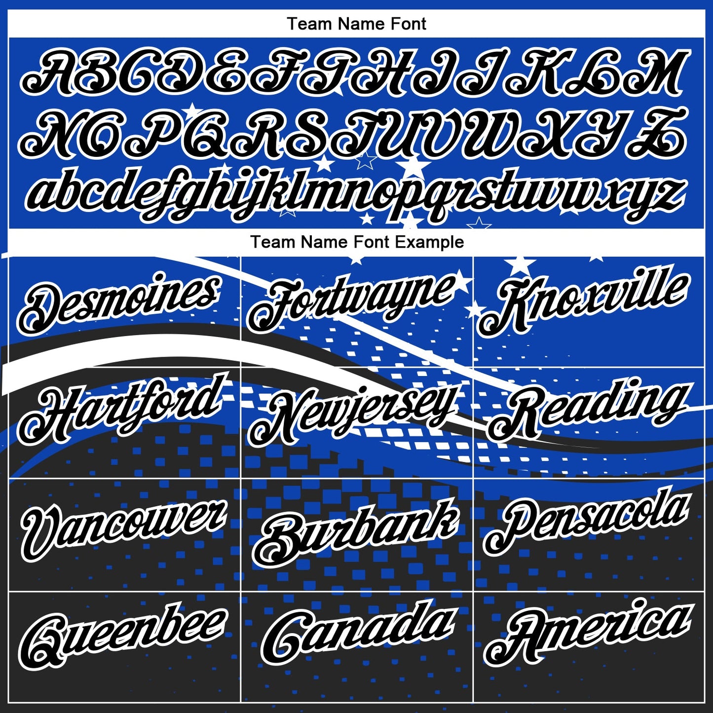 Custom Thunder Blue Black-White 3D Pattern Design Star And Geometric Shapes Performance Polo Shirt view 4