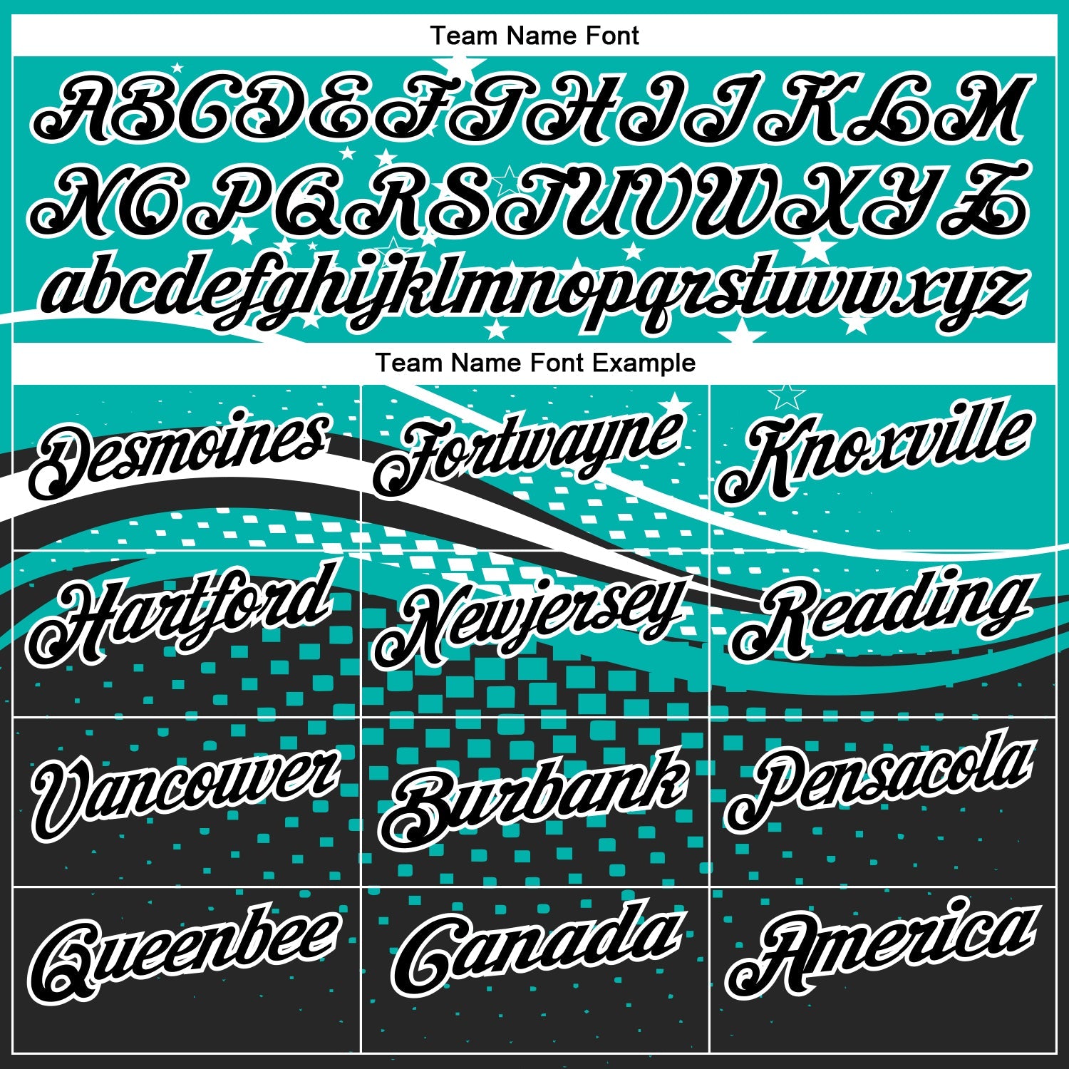 Custom Aqua Black-White 3D Pattern Design Star And Geometric Shapes Performance Polo Shirt view 4
