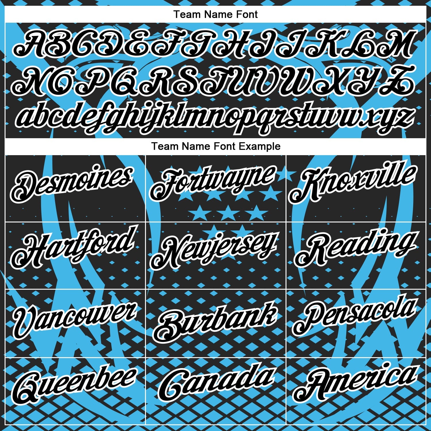 Custom Sky Blue Black-White 3D Pattern Design Star And Geometric Shapes Performance Polo Shirt view 4