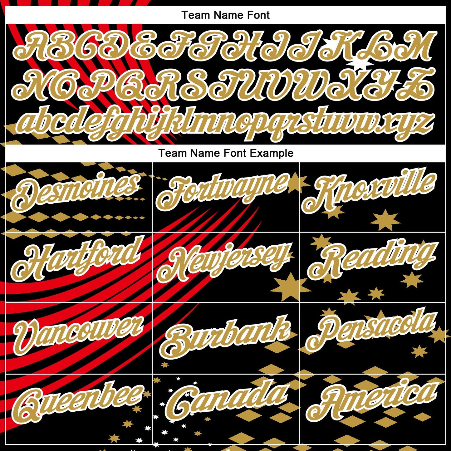 Custom Black Old Gold Fire Red-White 3D Pattern Design Star And Geometric Shapes Performance Polo Shirt view 4