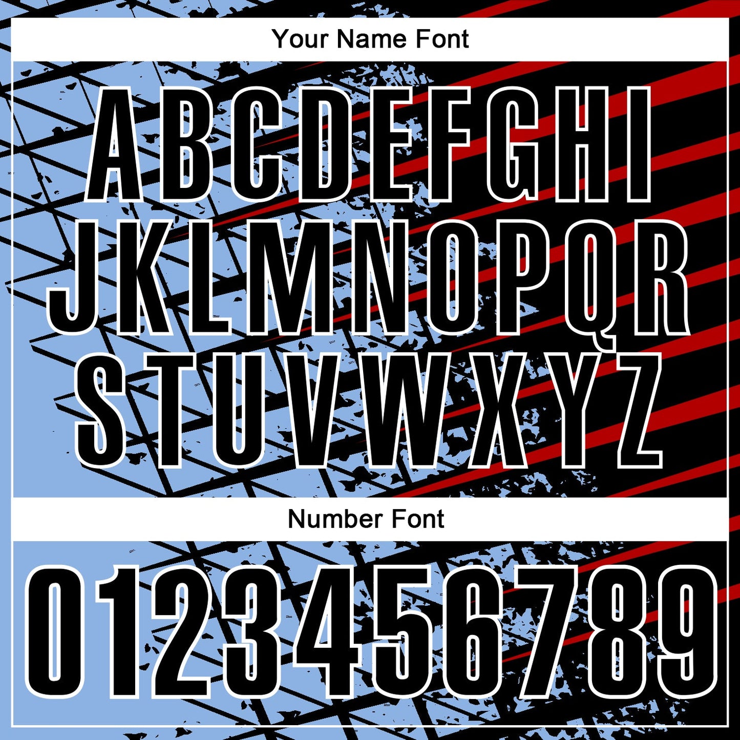 Custom Black Light Blue Red-White 3D Pattern Design Grid And Fragment Art Performance Polo Shirt view 5