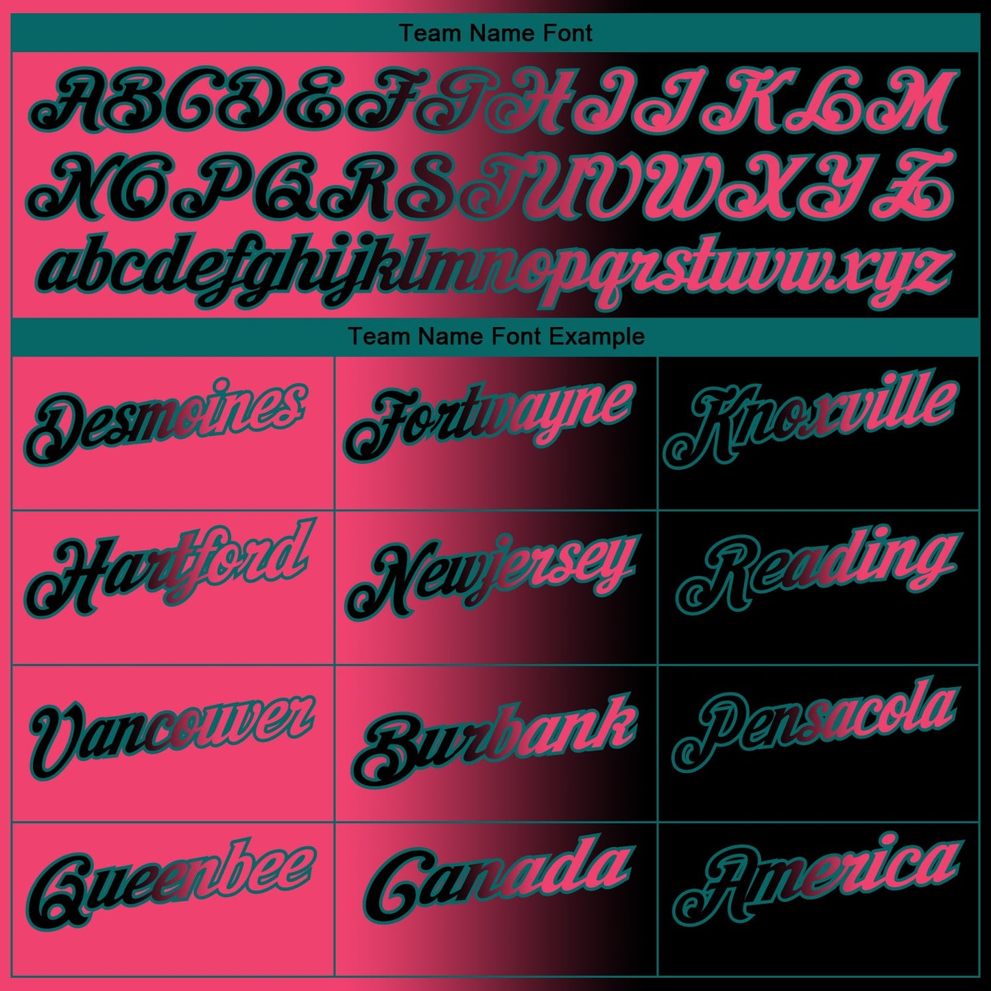 Custom Black Neon Pink-Teal 3D Gradient Fashion Performance Polo Shirt view 4