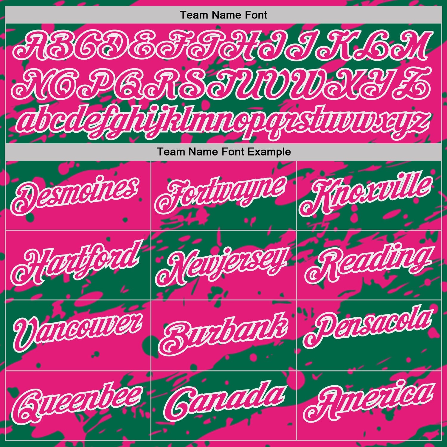 Custom Kelly Green Hot Pink-White Paint Splash Stripe Performance Polo Shirt view 4