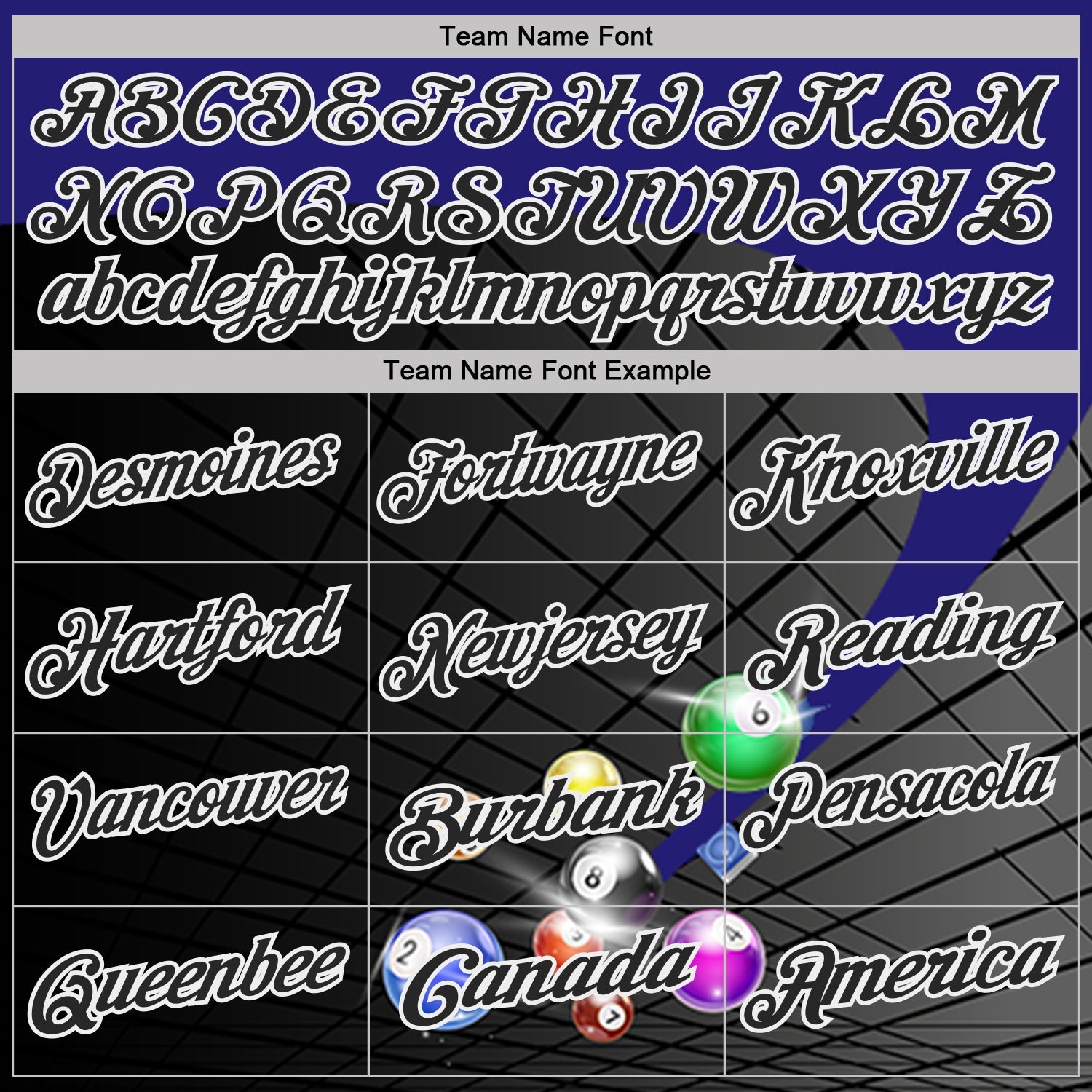 Custom Black Purple-White Billiard Balls Performance Polo Shirt view 4