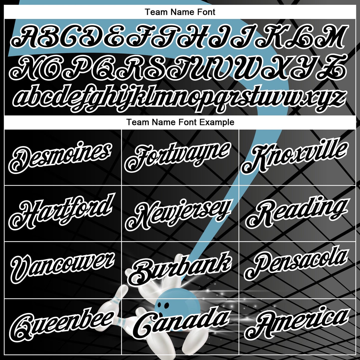 Custom Black Shadow Blue-White Bowling Geometric Grid Performance Polo Shirt view 4