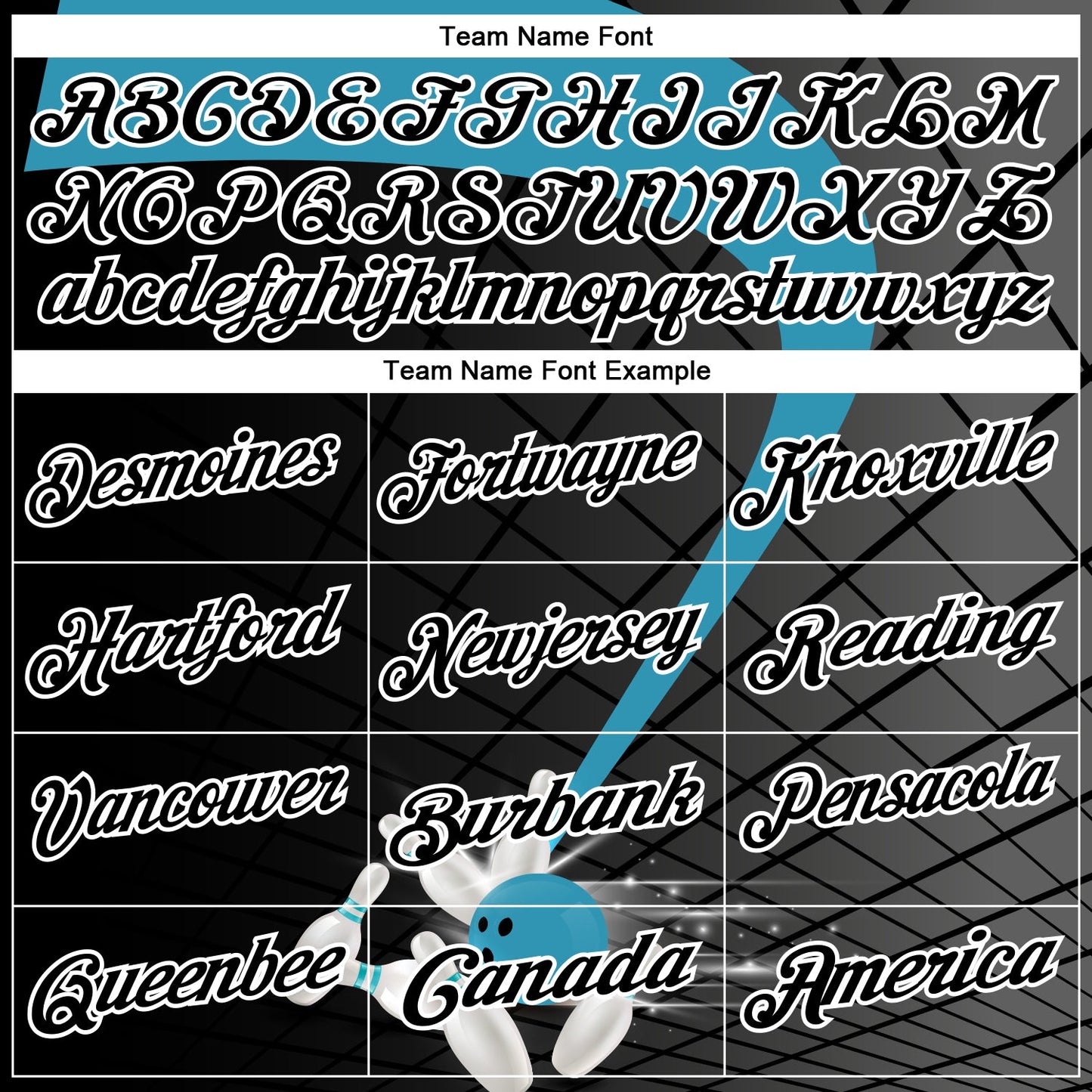 Custom Black Panther Blue-White Bowling Geometric Grid Performance Polo Shirt view 4
