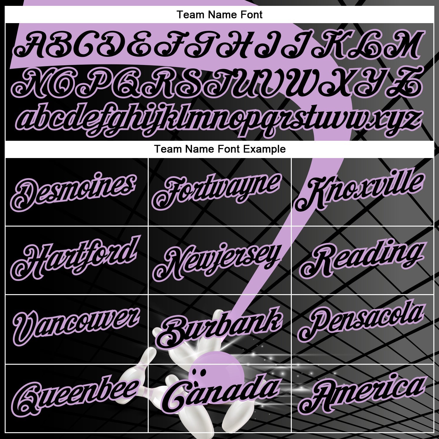 Custom Black-Light Purple Bowling Geometric Grid Performance Polo Shirt view 4