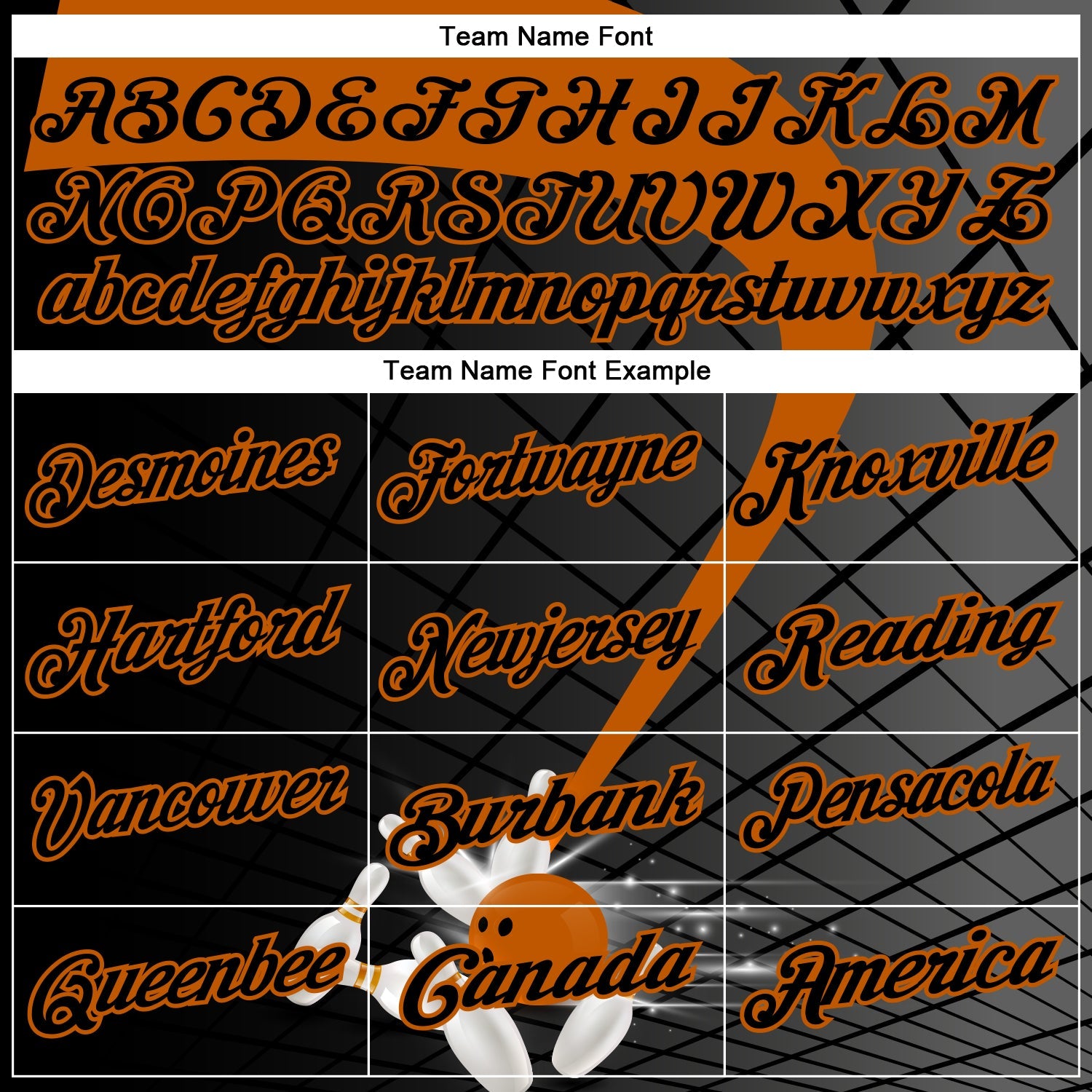 Custom Black-Texas Orange Bowling Geometric Grid Performance Polo Shirt view 4