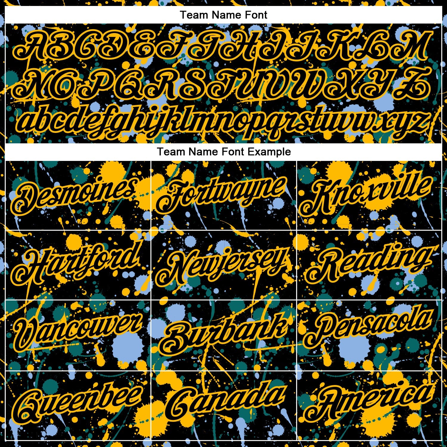Custom Graffiti Pattern Black Light Blue Gold-Teal Vibrant Multi-Color Abstract Splatter Performance Polo Shirt view 4