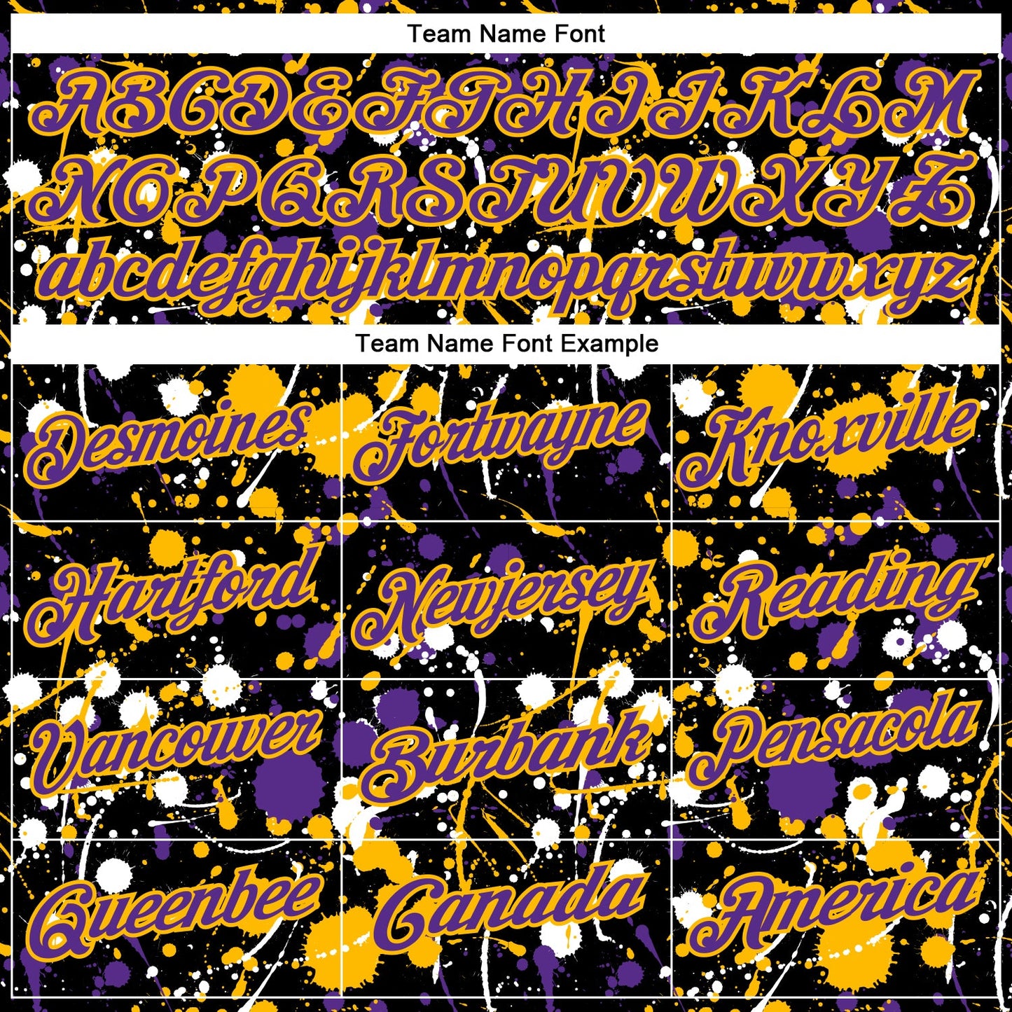 Custom Graffiti Pattern Purple Black Gold-White Vibrant Multi-Color Abstract Splatter Performance Polo Shirt view 4