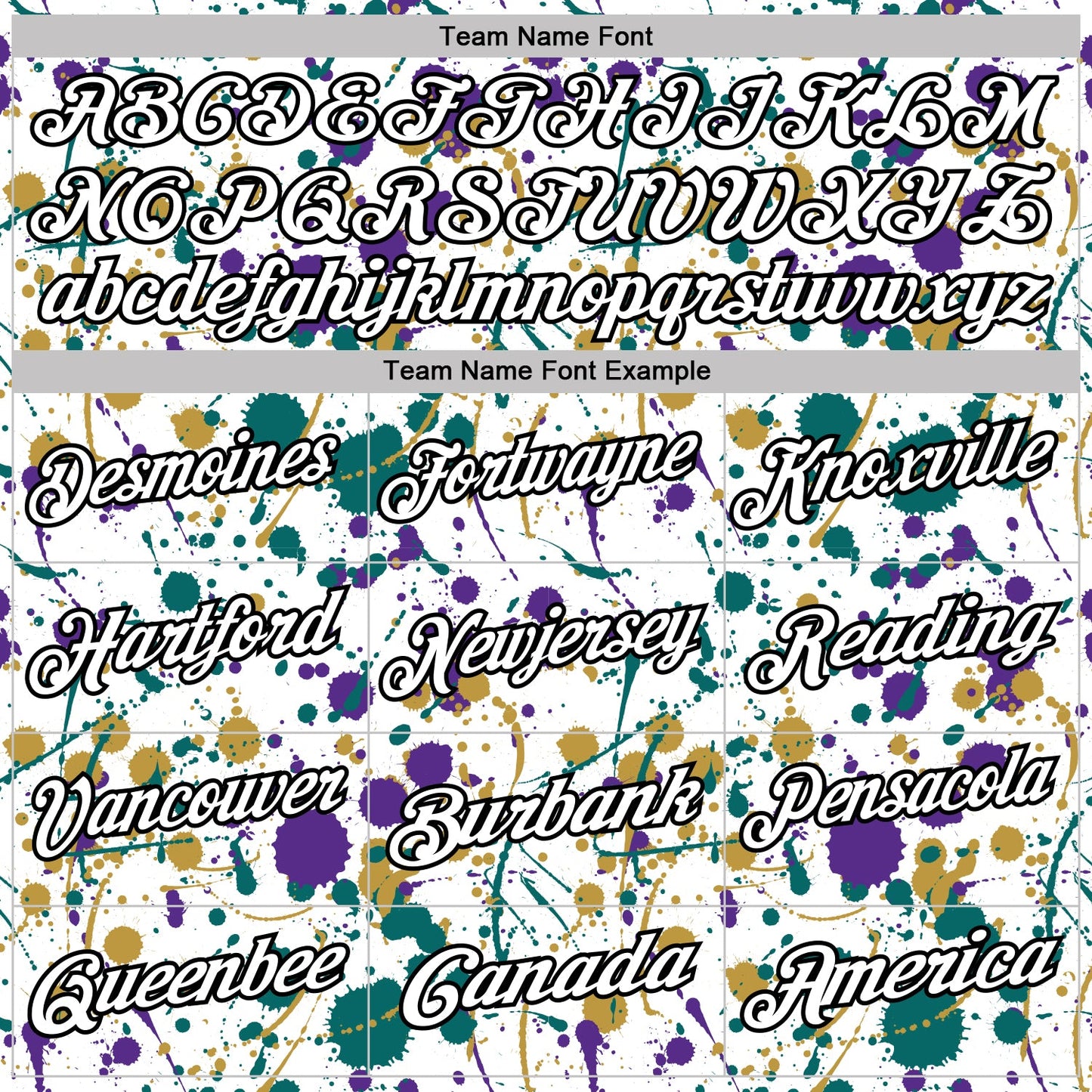 Custom Graffiti Pattern White Purple Teal Old Gold-Black Vibrant Multi-Color Abstract Splatter Performance Polo Shirt view 4